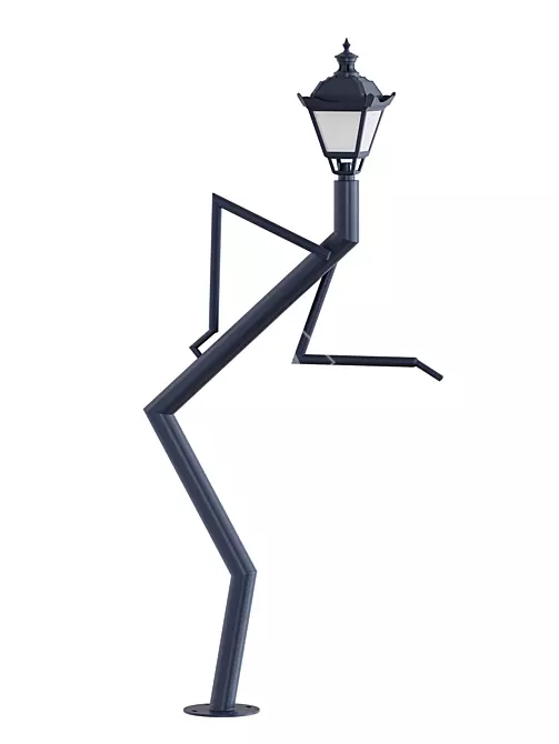 Modern LED Park Lighting 3D model image 2