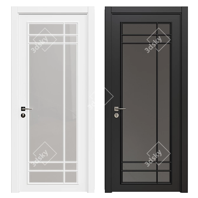 Modern Interior Door 3D model image 1