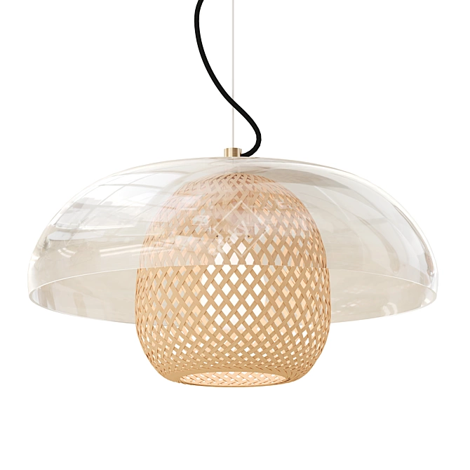 Elegant Madeline Pendant Lamp 3D model image 2