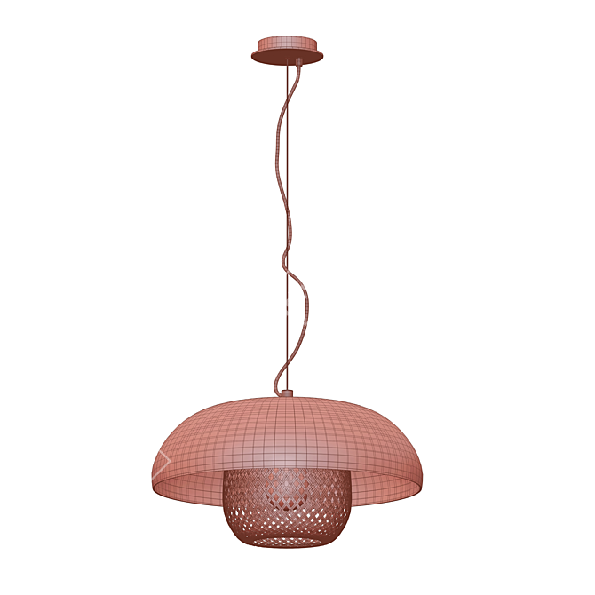 Elegant Madeline Pendant Lamp 3D model image 3