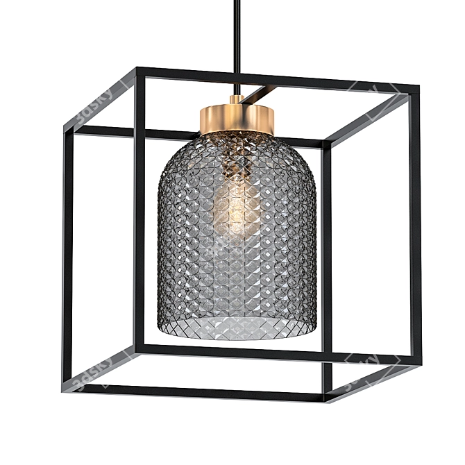 Elegant Myron Hanging Lamp 3D model image 1