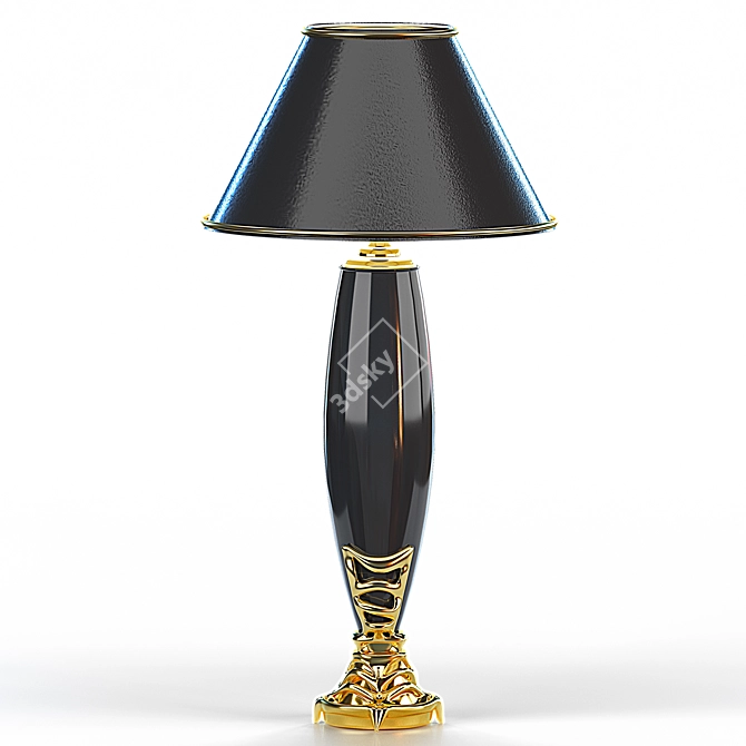 Venturi Arte Lamp: Bronze & Murano Glass 3D model image 9