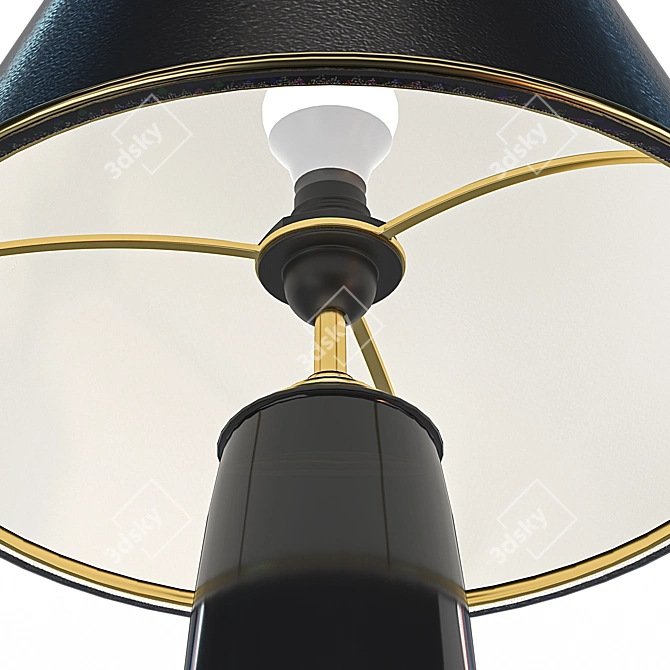 Venturi Arte Lamp: Bronze & Murano Glass 3D model image 12
