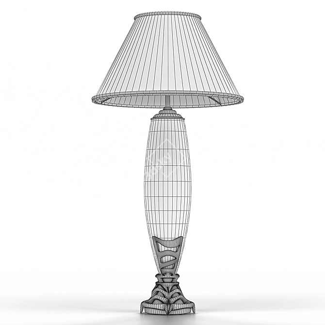 Venturi Arte Lamp: Bronze & Murano Glass 3D model image 13