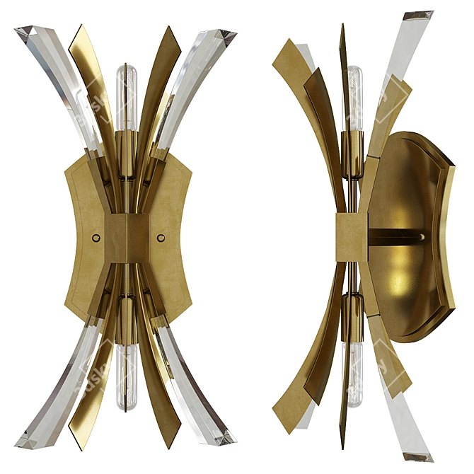 Elegant Vida Wall Sconce 3D model image 1