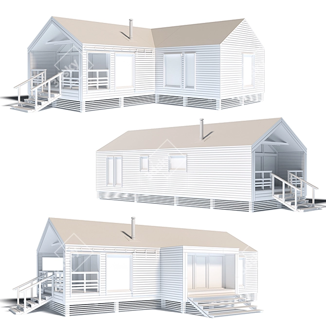 Rustic Haven Barnhouse 3D model image 3