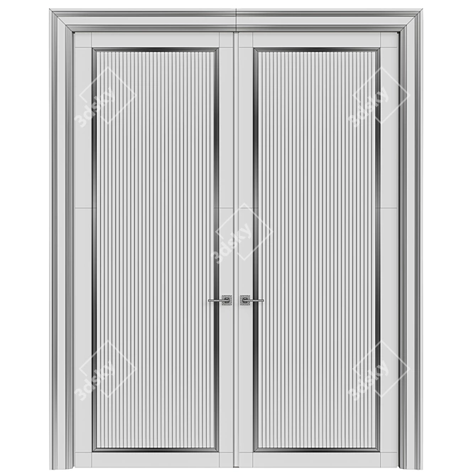 Elegant Interior Door: 117 3D model image 4