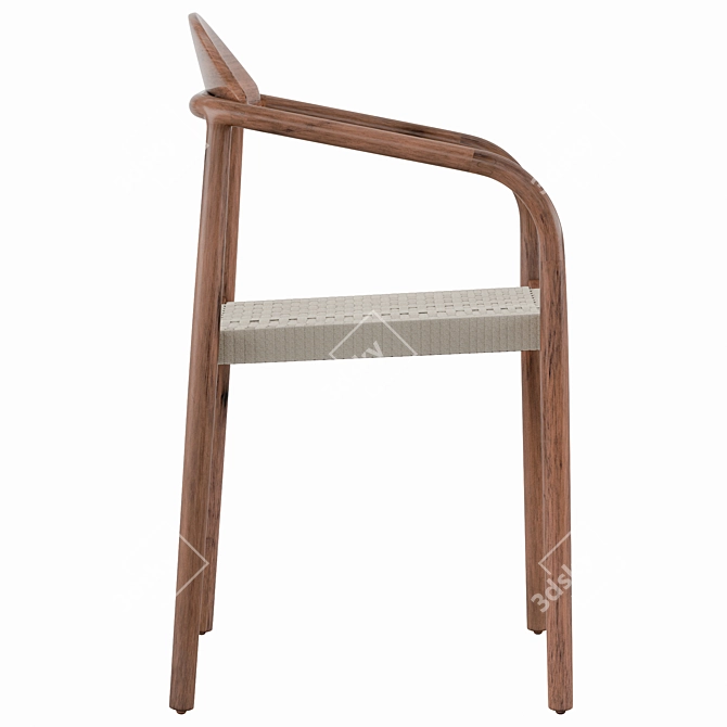 Rustic Charm Chair | Nina 3D model image 2