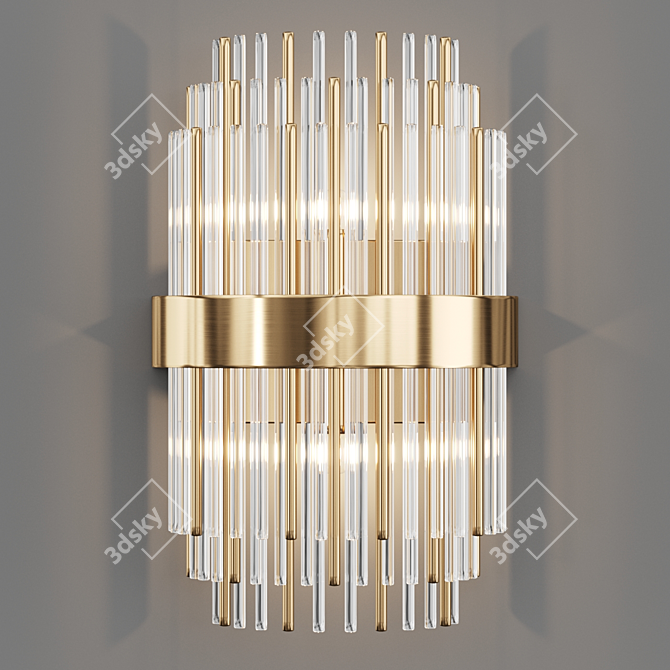 ITTAN Lampatron: Sleek Wall Lamp 3D model image 1