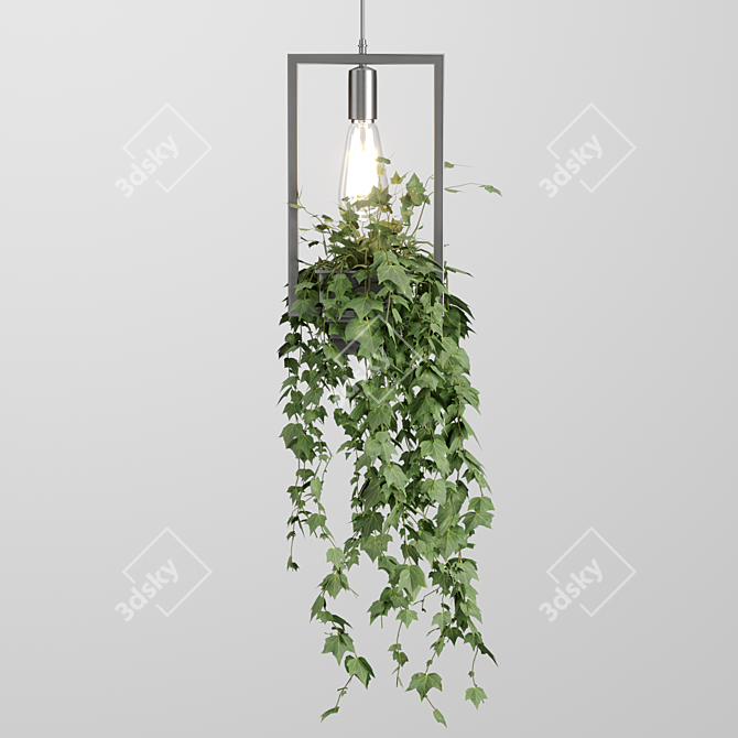 Botanical Cascade Chandelier 3D model image 2