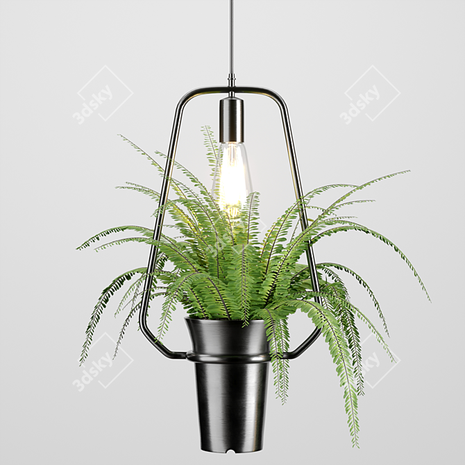 Botanical Cascade Chandelier 3D model image 6