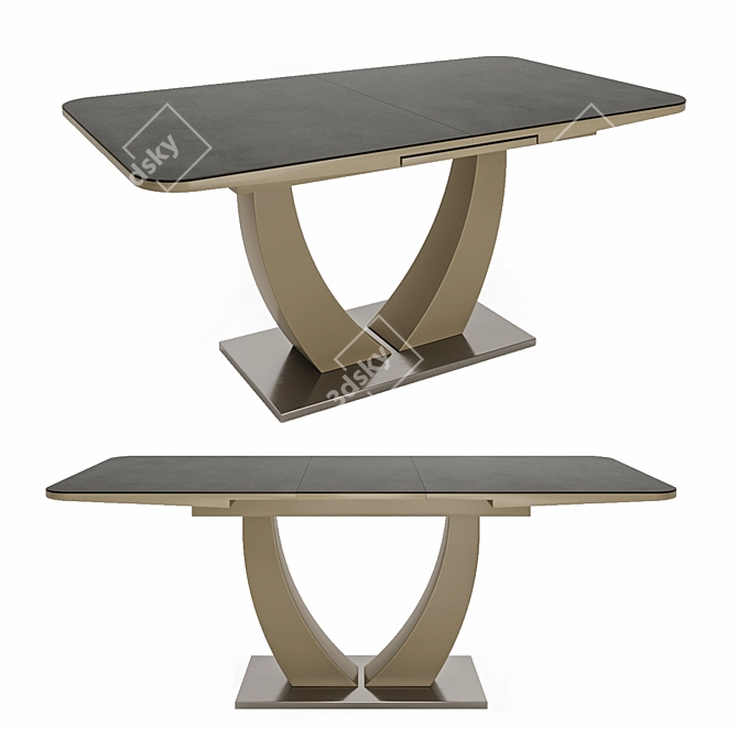 Avanti Rock Dining Table 3D model image 1