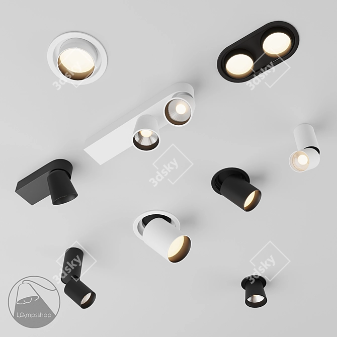 Modern LED Soffit for Luxury Décor 3D model image 1