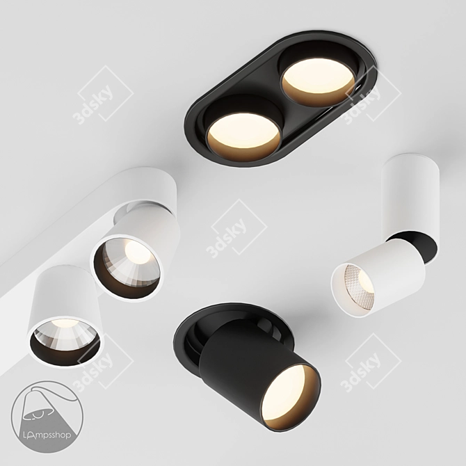 Modern LED Soffit for Luxury Décor 3D model image 3