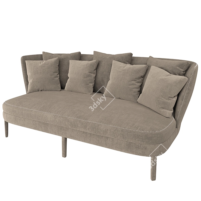 Febo Maxalto - Elegant Enveloping Sofa 3D model image 1