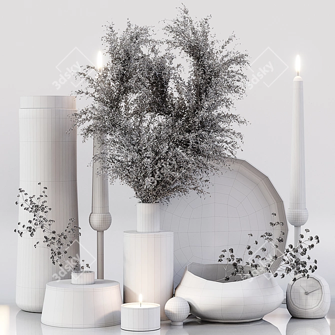 Elegant Decor Ensemble 3D model image 5