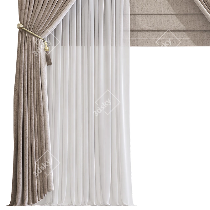 Revamped Curtains 3D model image 3