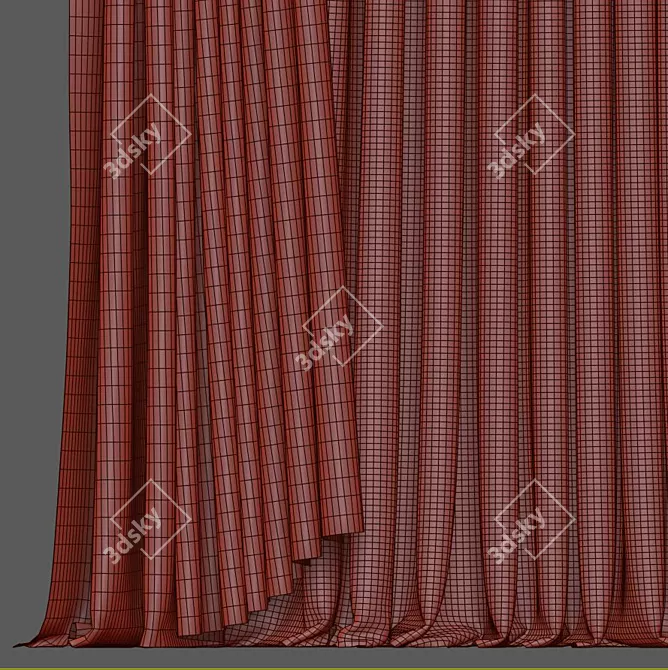 Revamped Curtains 3D model image 4