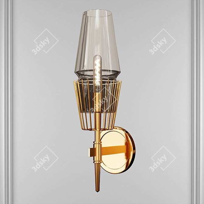 Modern 3D Wall Lamp 3D model image 1