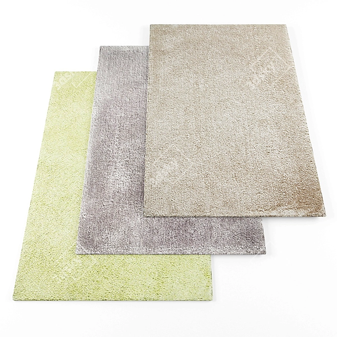 Modern Rugs Collection - Set of 6 3D model image 1