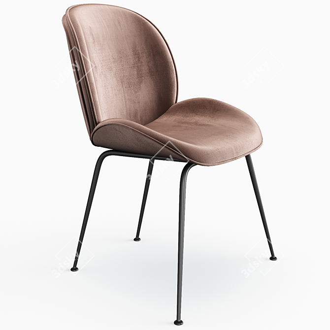  Luxe Velvet Side Chair: Wayfair Beijing 3D model image 7