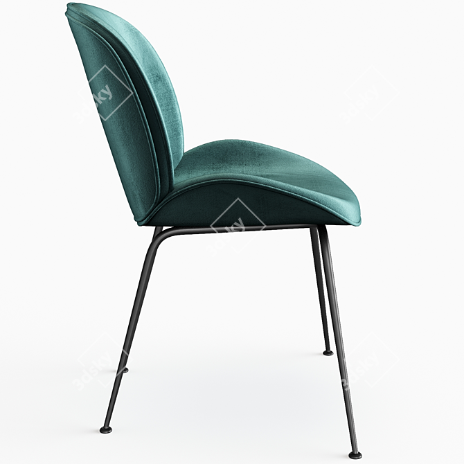  Luxe Velvet Side Chair: Wayfair Beijing 3D model image 8