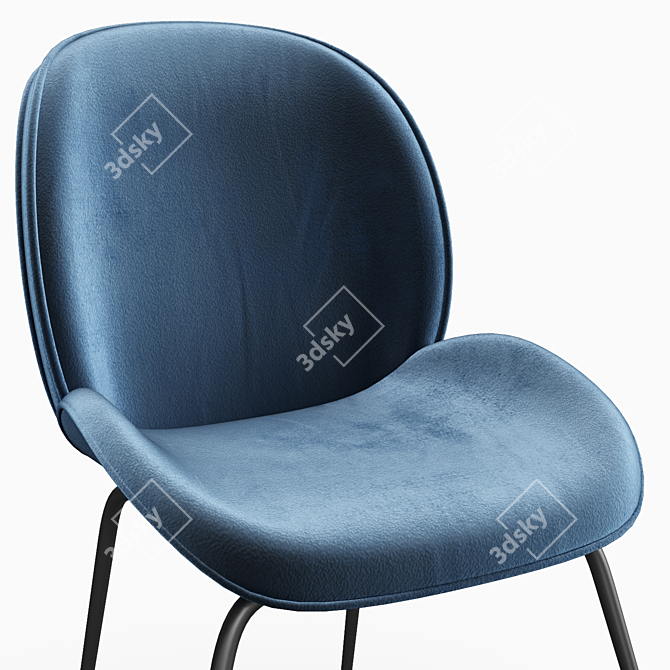  Luxe Velvet Side Chair: Wayfair Beijing 3D model image 2