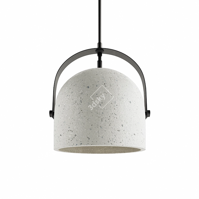 Modern Concrete Pendant Lamp 3D model image 2