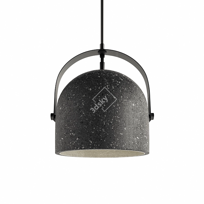 Modern Concrete Pendant Lamp 3D model image 3