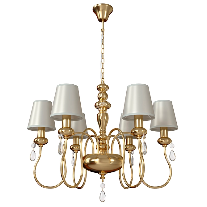 Elegant Meki Chandelier: Classic Style 3D model image 1