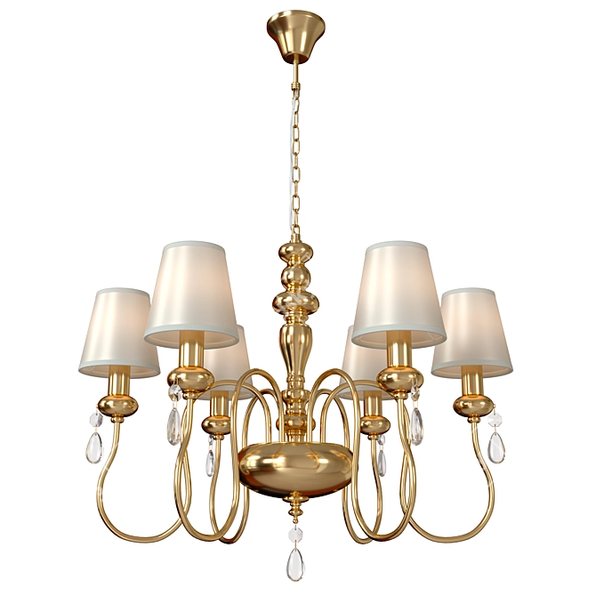 Elegant Meki Chandelier: Classic Style 3D model image 2