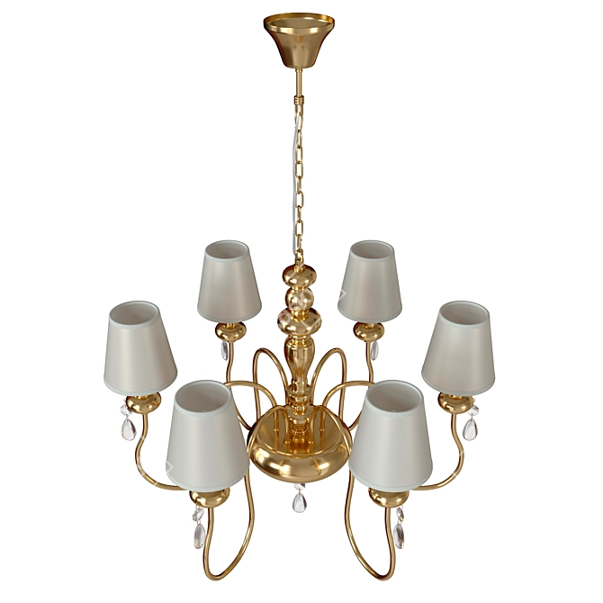 Elegant Meki Chandelier: Classic Style 3D model image 3