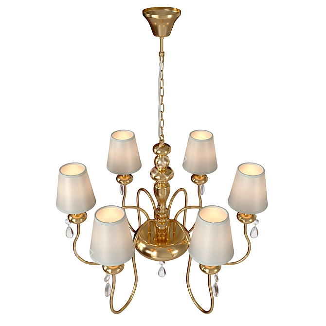 Elegant Meki Chandelier: Classic Style 3D model image 4