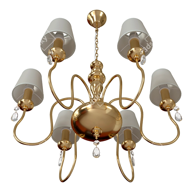 Elegant Meki Chandelier: Classic Style 3D model image 5