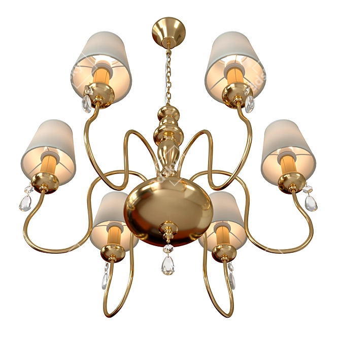 Elegant Meki Chandelier: Classic Style 3D model image 6