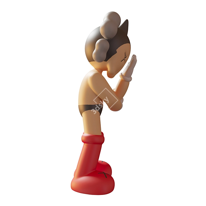 Rare KAWS Astroboy Sculpture 3D model image 2