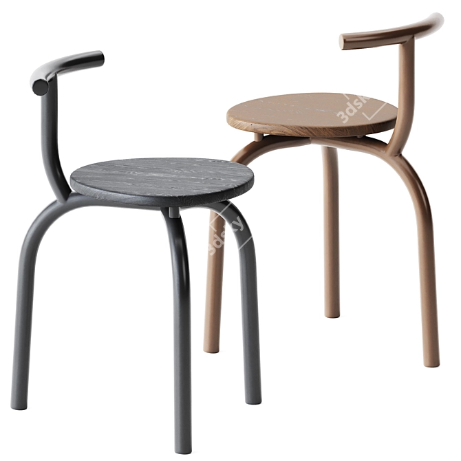 Modern Dining Set: Table Dado S60 & Ogle Chair 3D model image 2
