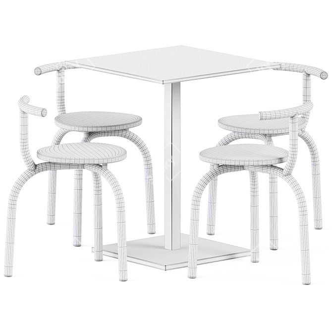 Modern Dining Set: Table Dado S60 & Ogle Chair 3D model image 3