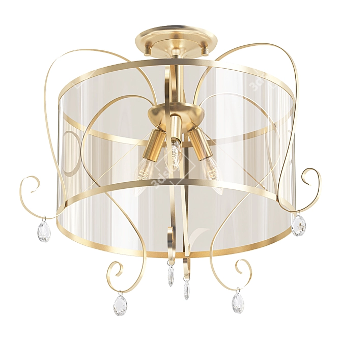 Freya Simone Ceiling Chandelier 3D model image 1