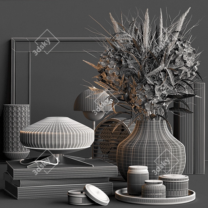 3Ds Max + VRay Decorative Set 3D model image 6