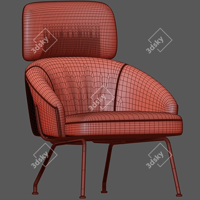 Contemporary Bonaldo Bahia Armchair 3D model image 3