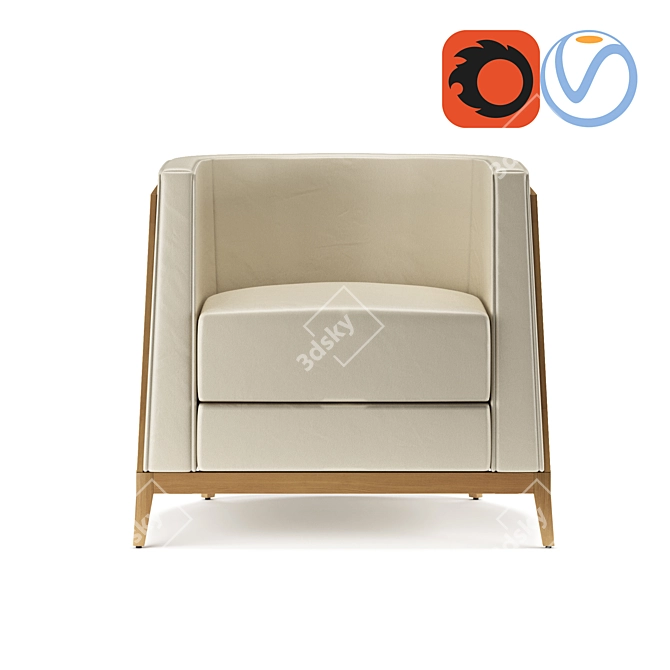Modern Comfort: Cumberland Celina Lounge Seating 3D model image 1