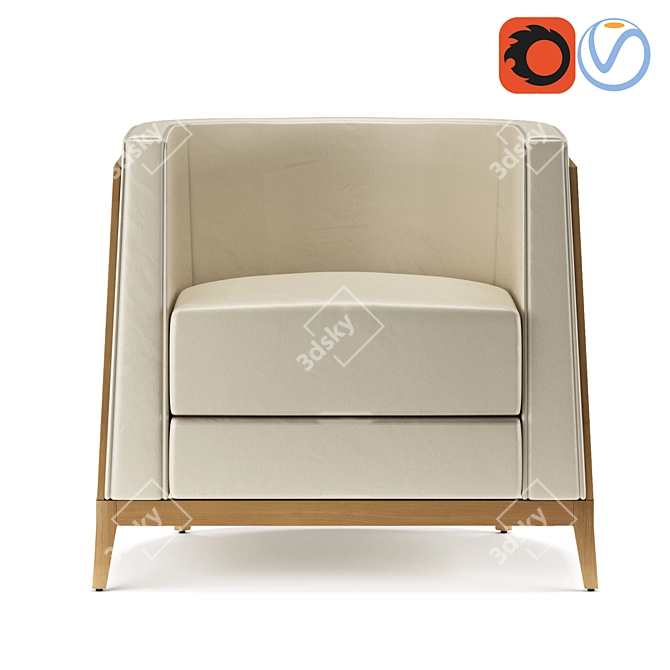 Modern Comfort: Cumberland Celina Lounge Seating 3D model image 6