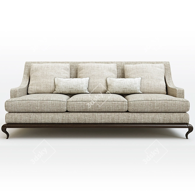 Elegant Nest Sofa by Decca Home 3D model image 3
