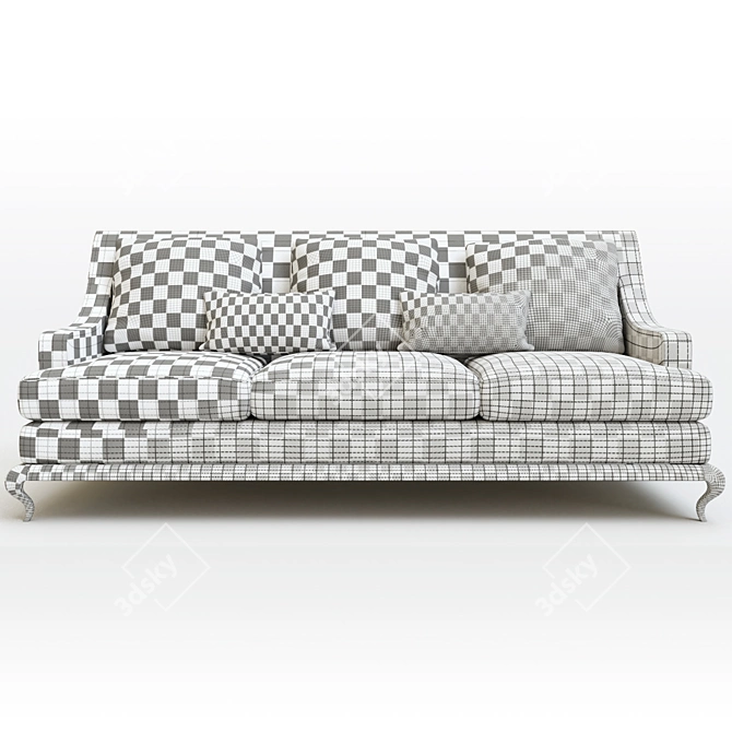 Elegant Nest Sofa by Decca Home 3D model image 5