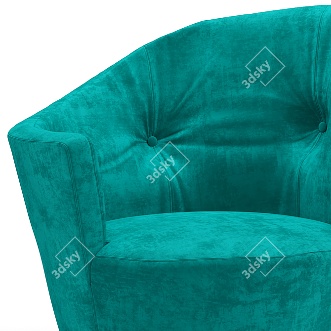 Elegant Italian Giorgetti Chair 3D model image 2