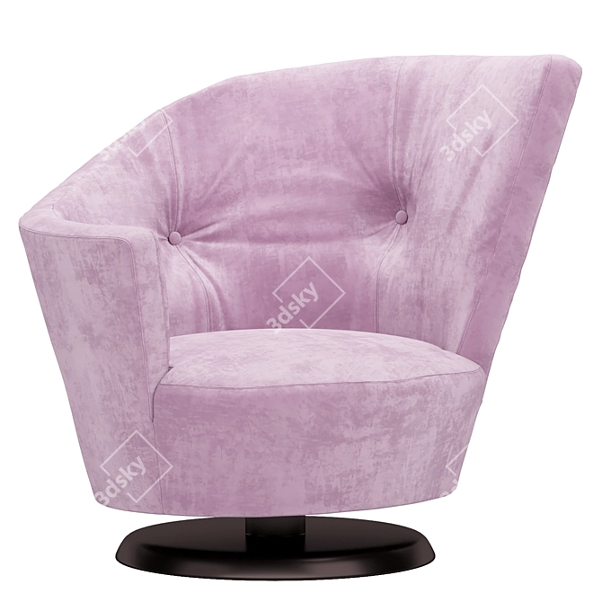 Elegant Italian Giorgetti Chair 3D model image 9