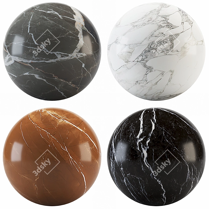 Marble Collection: Luxury Tiles & Slabs 3D model image 1