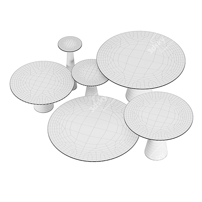 Baxter Jove Coffee Tables: Versatile and Stylish 3D model image 3