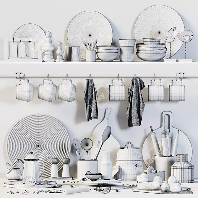 Alessi Kitchen_01: Modern Elegance for your Home 3D model image 5